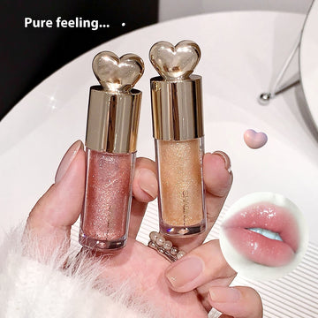 Moisturizing Bright Color Lip Gloss Love Thin And Glittering
