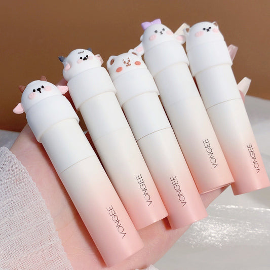 Blind Box Cute Favorite Pair Lip Lacquer Cute Matte Finish Velvet Lip Mud Plain Face Student Party Lipstick Lip Gloss